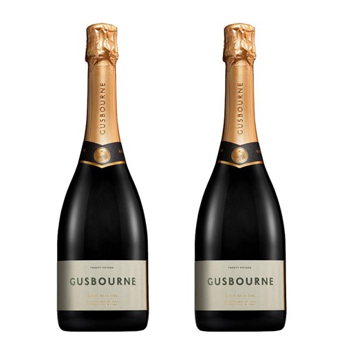 Gusbourne Brut Reserve English Sparkling 75cl Duo Gift Set
